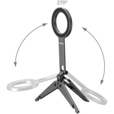 SmallRig 5649 - uchwyt/mini statyw do smartfona z hakiem, obustronne mocowanie magnetyczne MagSafe